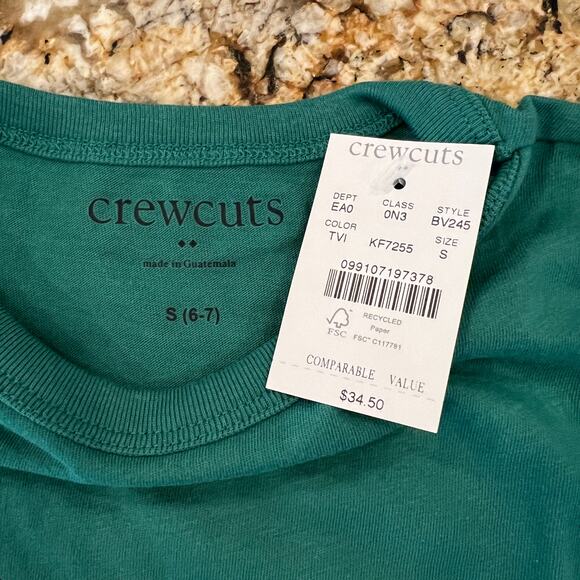 NWT J. Crew Boys' Green T. Rex Christmas Graphic Tee - SIZE S - Picture 4 of 7